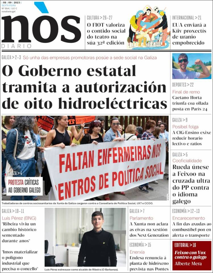 Portada de Nòs Diario (España)