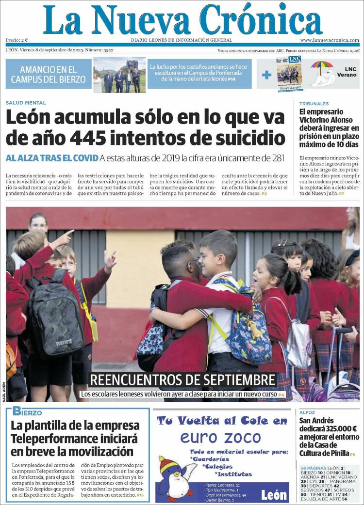 Portada de La Nueva Crónica (España)