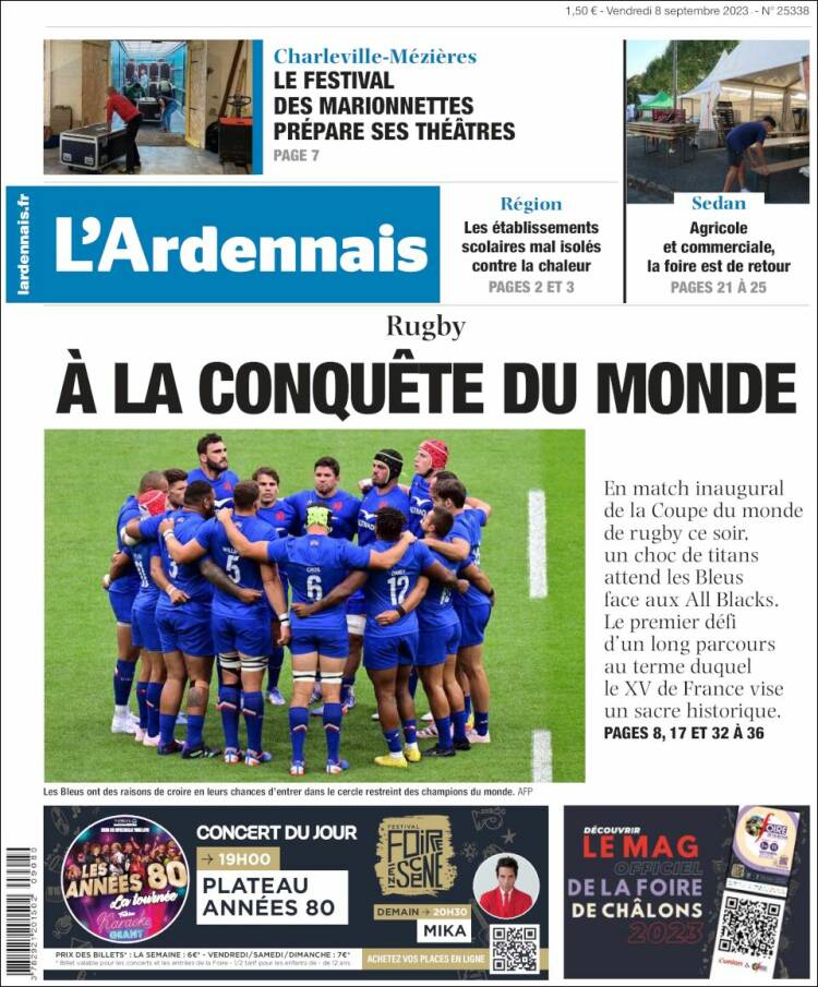Portada de L'Ardenais (Francia)