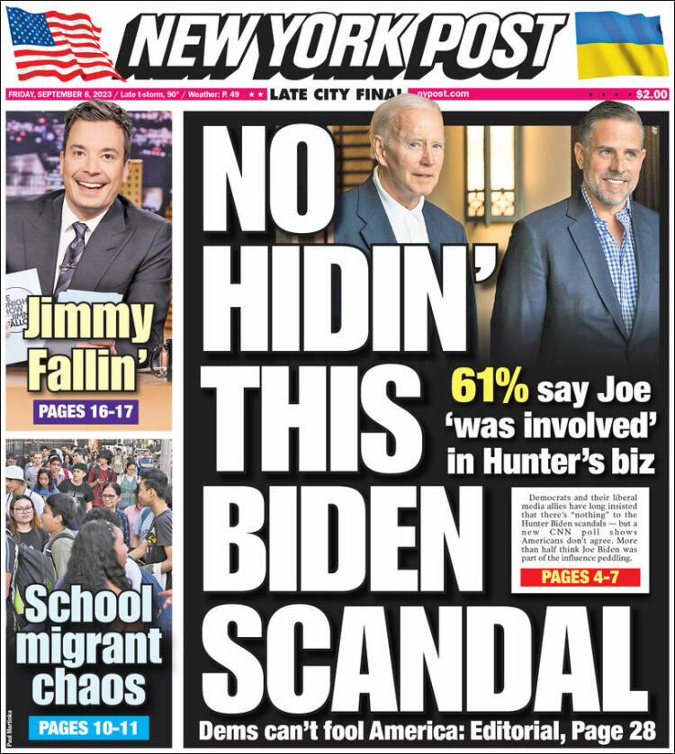 Portada de New York Post (USA)