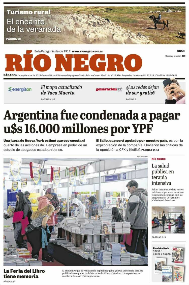Portada de Rio Negro (Argentina)