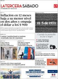 Portada de La Tercera (Chile)