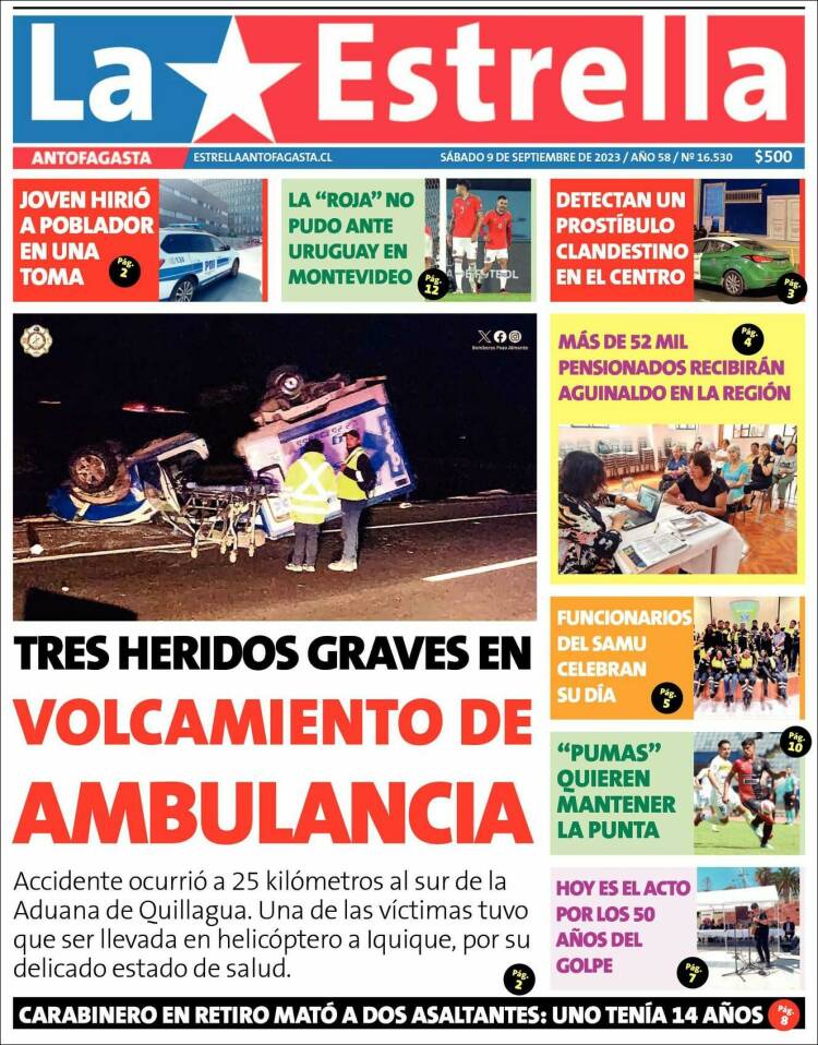 Portada de La Estrella del Norte (Chile)