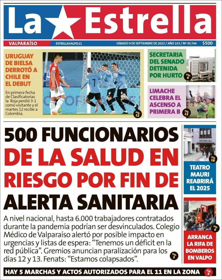 Portada de Estrella de Valparaiso (Chile)