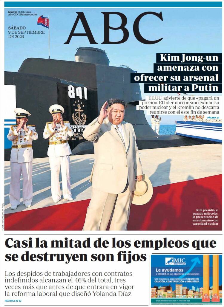 Portada de ABC (España)