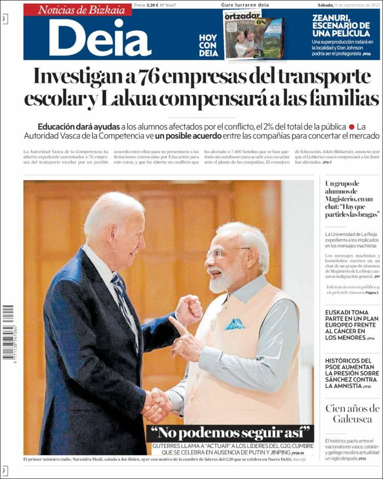 Portada de Deia (España)