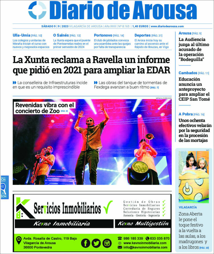 Portada de Diario de Arousa (España)