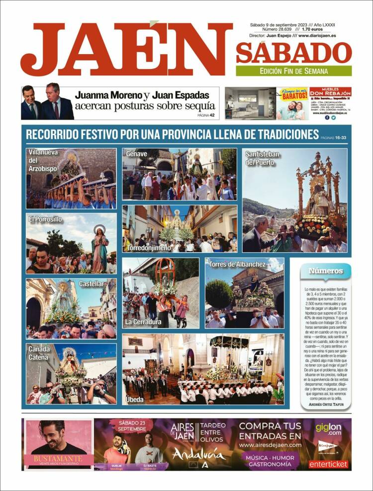 Portada de Diario Jaén (España)