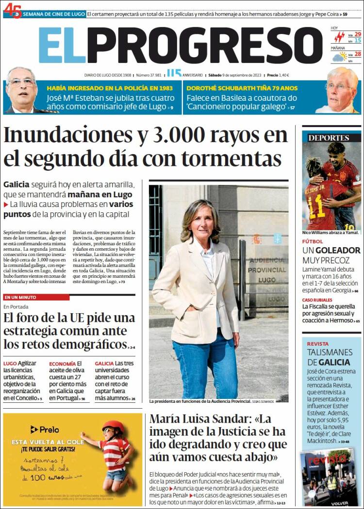 Portada de El Progreso (España)