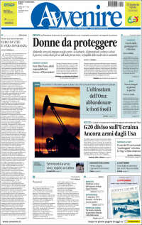 Portada de Avvenire (Italia)