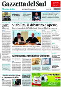 Portada de Gazzetta del Sud (Italia)