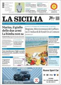 Portada de La Sicilia (Italia)