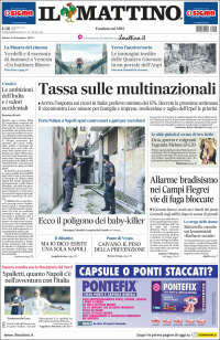 Portada de Il Mattino (Italia)