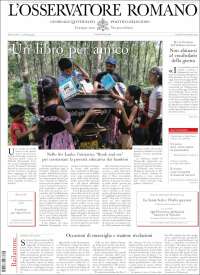 Portada de L'Osservatore Romano (Italia)