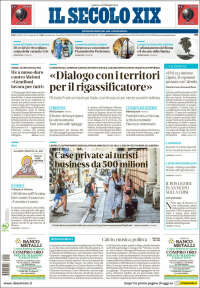 Portada de Il Secolo XIX (Italia)