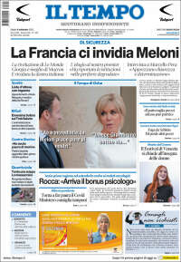 Portada de Il Tempo (Italia)