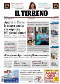 Portada de Il Tirreno (Italia)