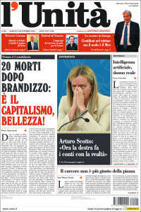 Portada de l'Unità (Italia)