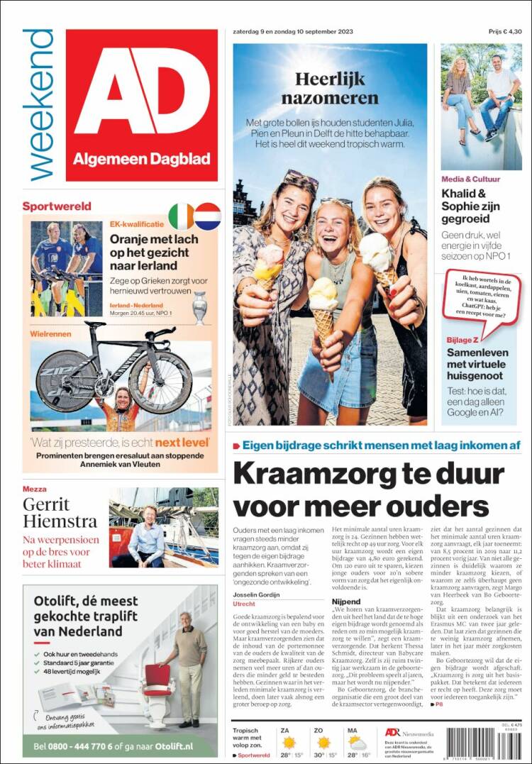 Portada de AD (Pa&iacute;ses Bajos)