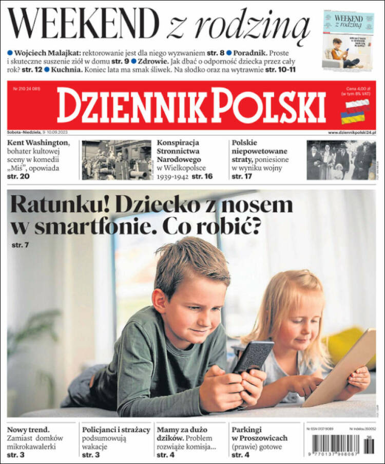 Portada de Dziennik (Polonia)