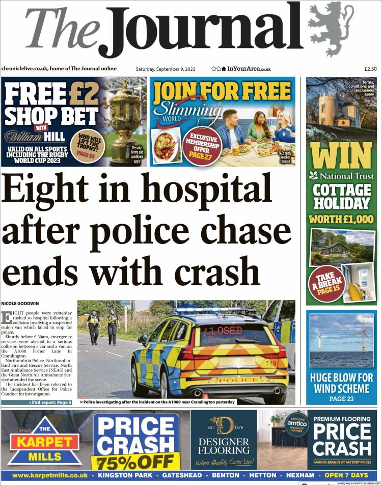 Portada de The Journal (Reino Unido)