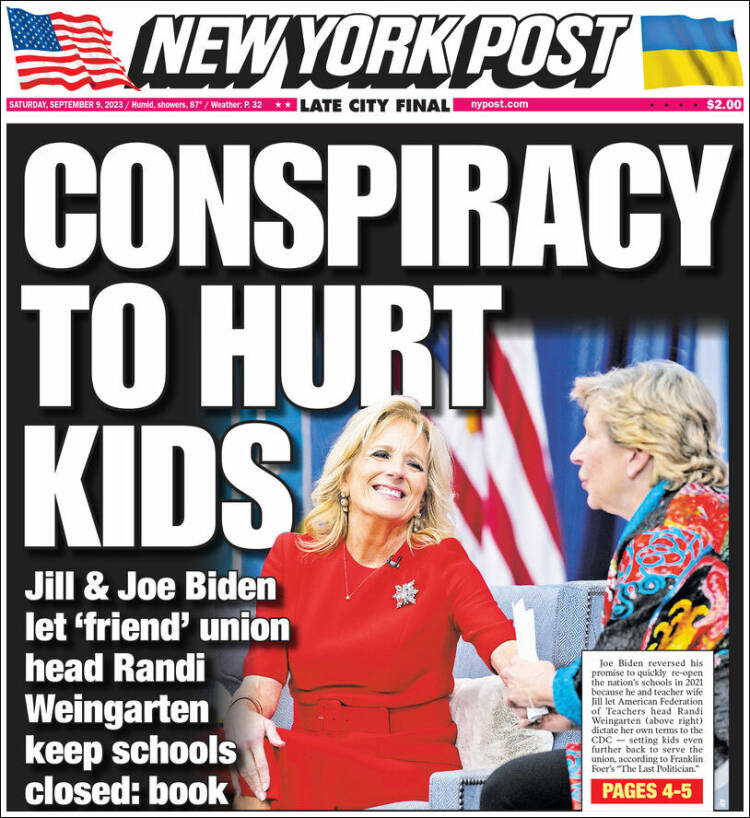 Portada de New York Post (USA)