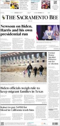 Portada de The Sacramento Bee (USA)