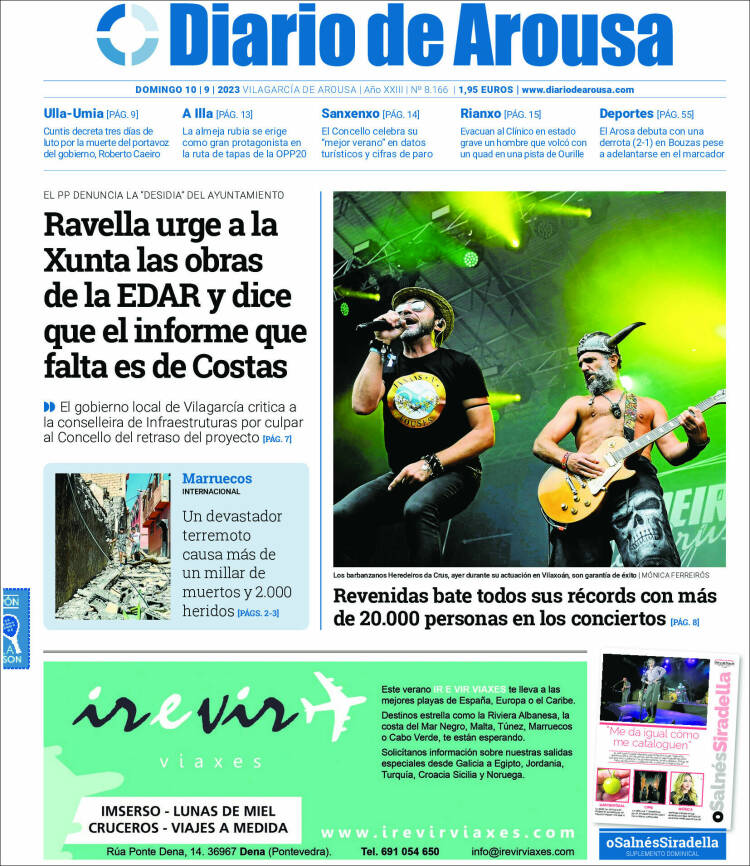 Portada de Diario de Arousa (España)