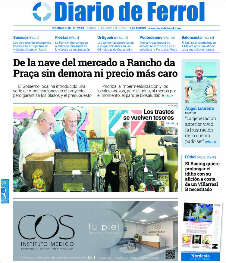 Portada de Diario de Ferrol (España)