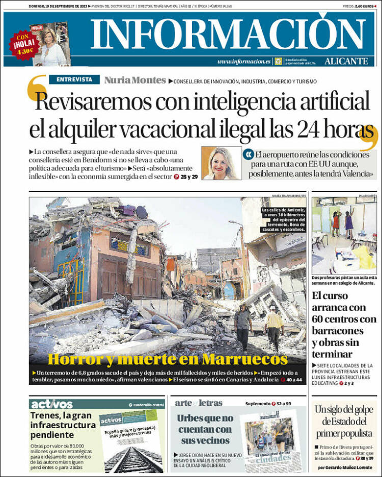 Portada de Diario Información (España)