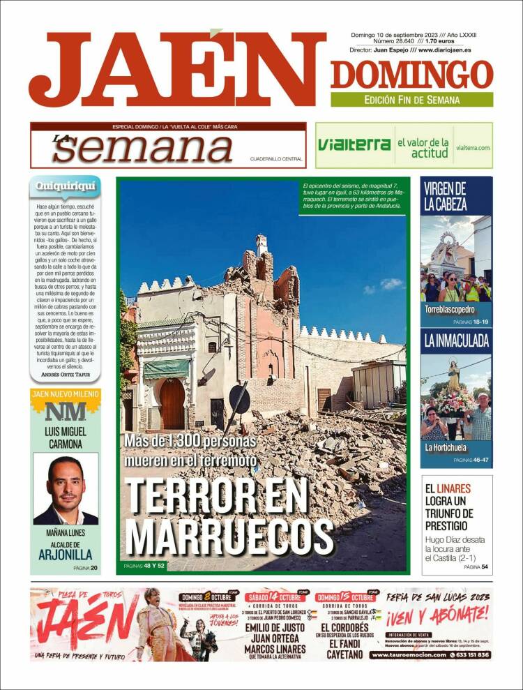 Portada de Diario Jaén (España)