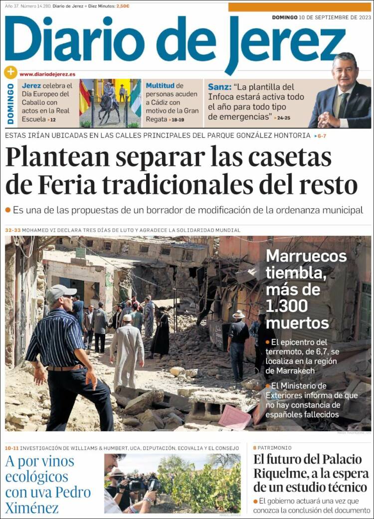 Portada de Diario de Jerez (España)