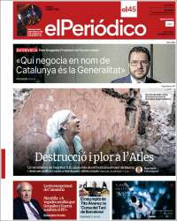 Portada de El Periódico de Catalunya (España)
