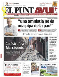 Portada de El Punt Avui (España)