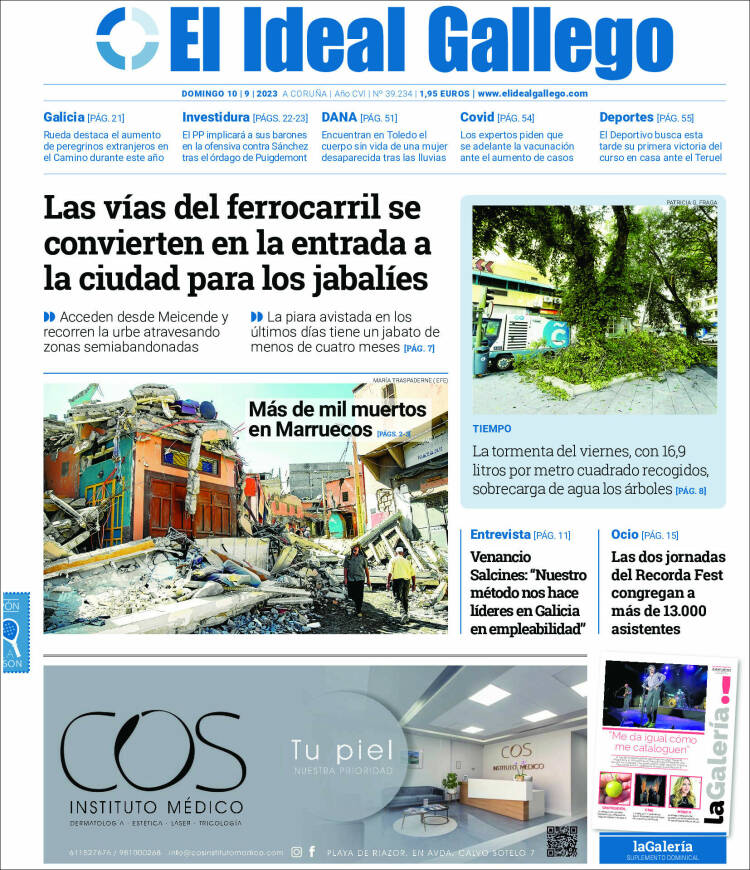 Portada de El Ideal Gallego (España)
