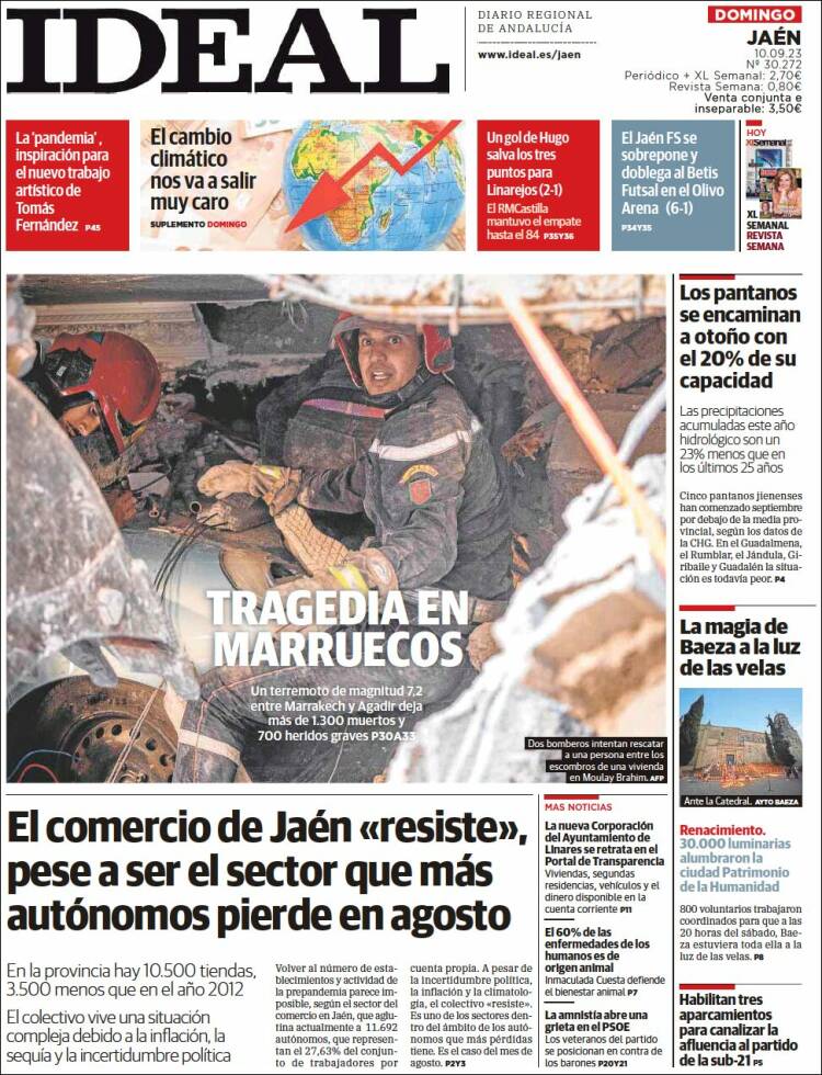 Portada de El Ideal de Jaén (España)