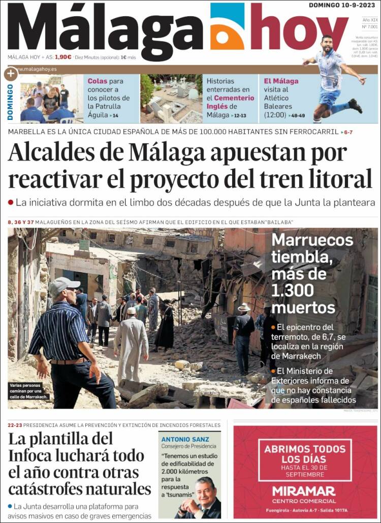Portada de Málaga Hoy (España)
