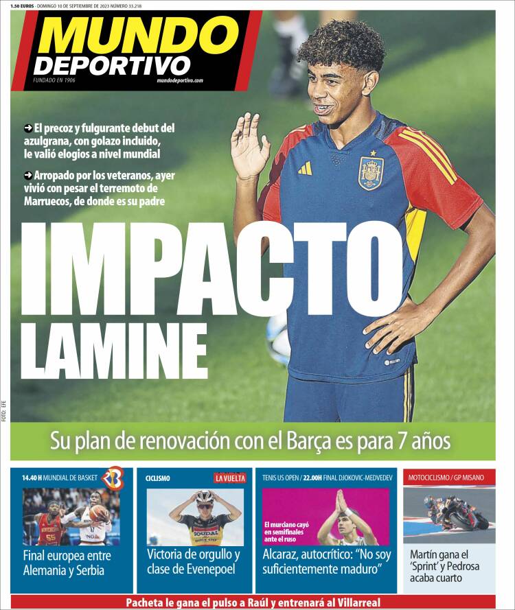 Portada de El Mundo Deportivo (España)