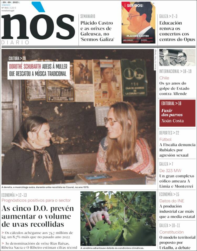 Portada de Nòs Diario (España)