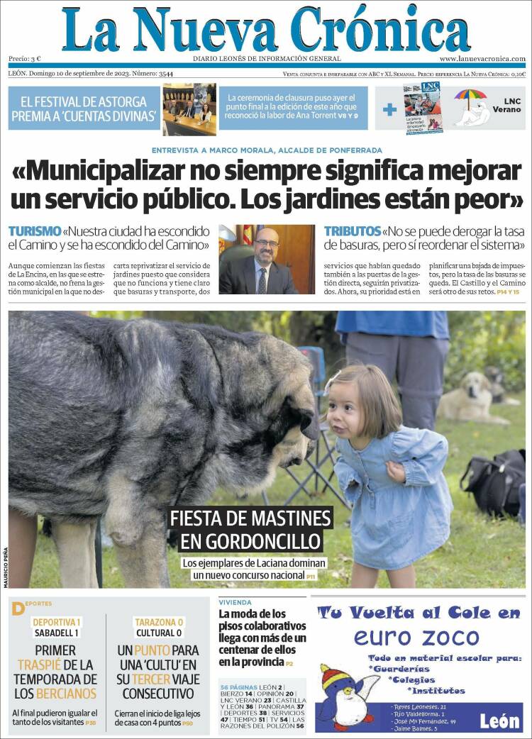 Portada de La Nueva Crónica (España)