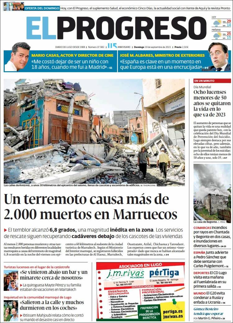 Portada de El Progreso (España)