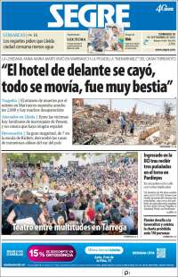 Portada de Segre  (España)