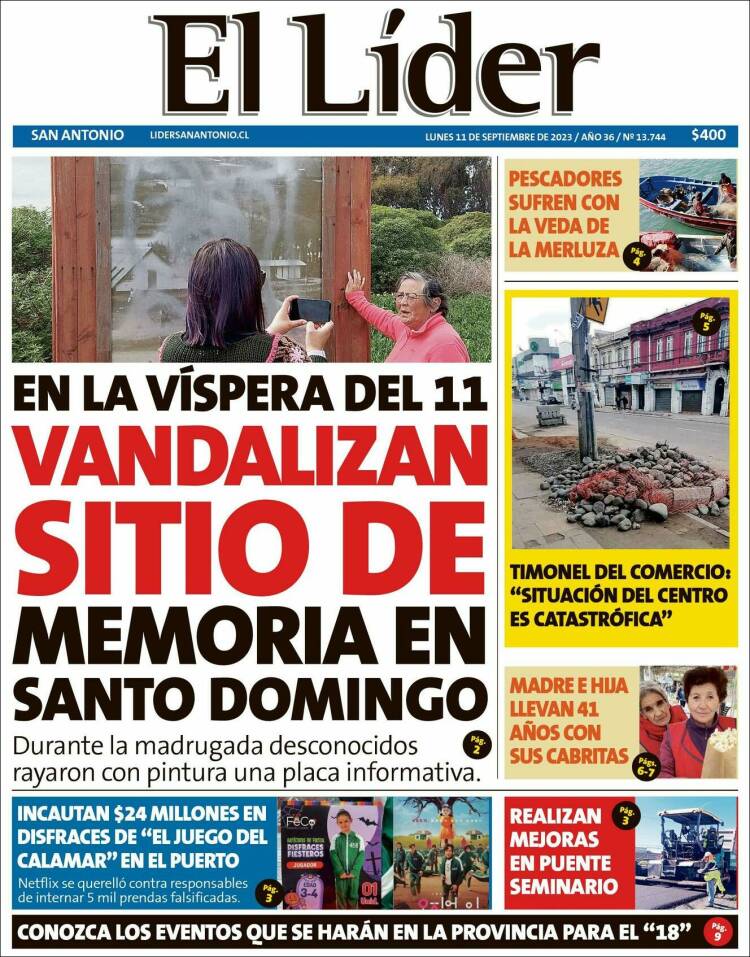 Portada de Lider de San Antonio (Chile)