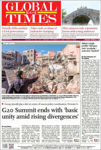Portada de The Global Times (China)
