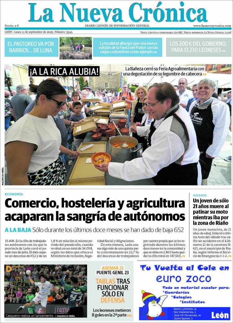 Portada de La Nueva Crónica (España)