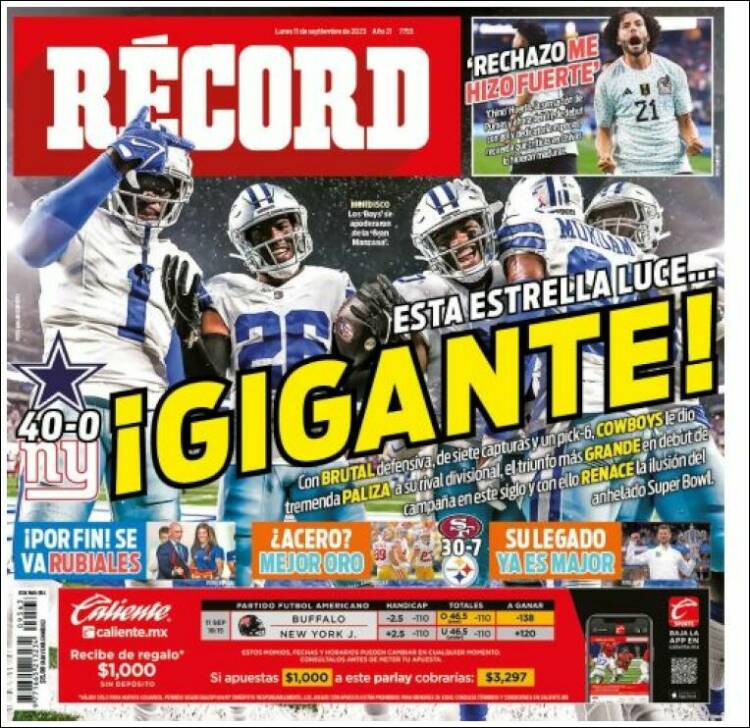 Portada de Record (México)