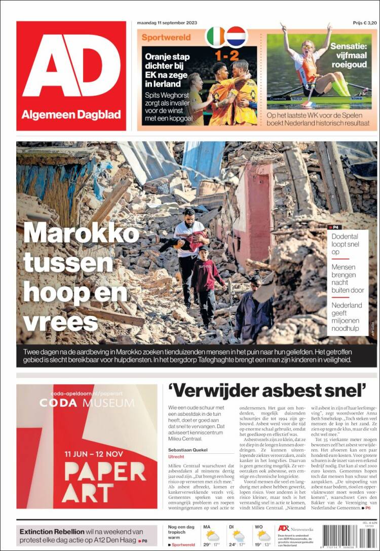Portada de AD (Países Bajos)