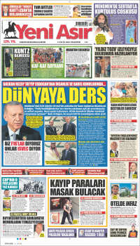 Portada de Yeni Asır (Turquía)