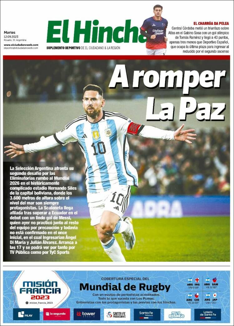 Portada de El Hincha (Argentina)