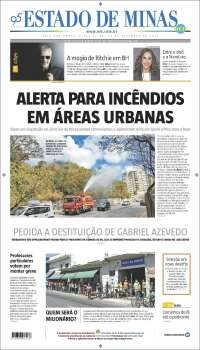 Portada de Jornal Estado de Minas (Brésil)